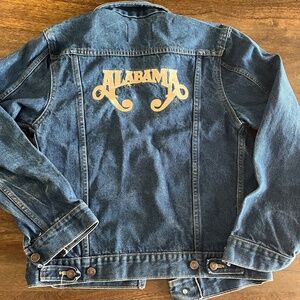 Vintage Alabama Band Denim Jacket With Love Tour 90s Size M